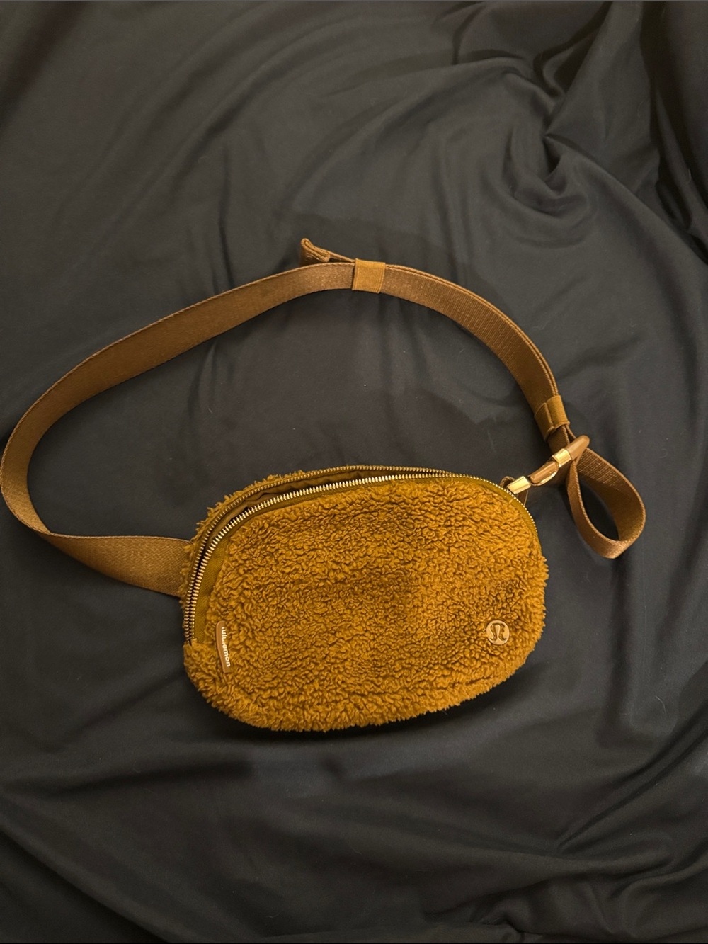 lululemon athletica Fleece Chest Sling Bag in Camel